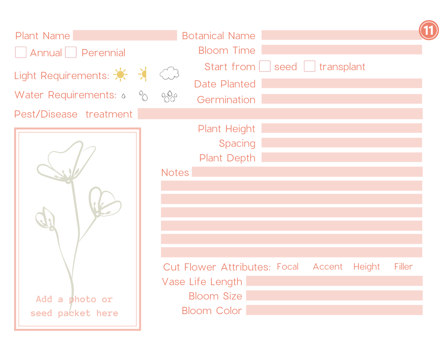 The Complete Cut Flower Gardener's Journal